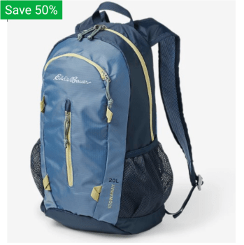 20L Eddie Bauer stowaway packable daypack for $15