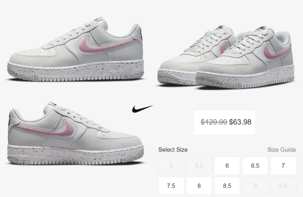 Nike deals and price mistakes