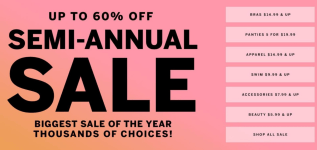 Victoria's Secret Semi-Annual Sale up to 60% Off