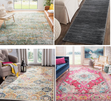 A lot of Safavieh and Uniuqe Loom Rugs are showing huge coupons making them very cheap.