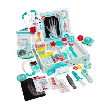 46 Piece Melissa & Doug Deluxe Doctor’s Office Medical Toy Set For $22