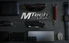 MTech USA MT-113 Rescue Team Fixed Blade Survival Knife, Black Straight Edge Tanto Blade, Black Handle, 10-1/2-Inch Overall