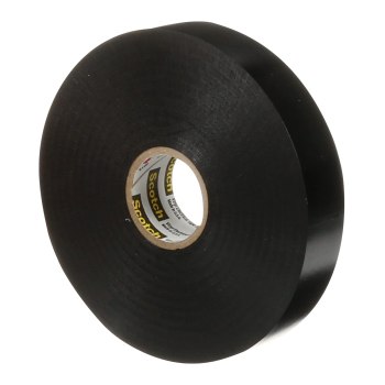3M Scotch Vinyl Electrical Tape Super 88, 3/4 in x 36 yd (108 ft), Long Roll, Black, 1 roll