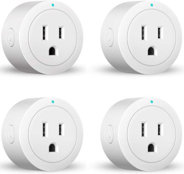 Smart Plug Amysen – Alexa, Echo & Google Home – Only WiFi 2.4G (4- Pack)