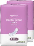 2 Packs of 30! Amazon Basics Incontinence, Bladder Control & Postpartum Pads for Women, Ultimate Absorbency, Long Length, 60 Count