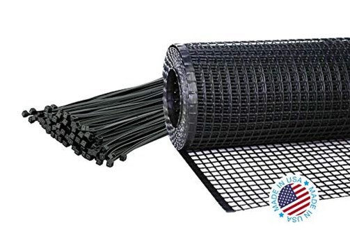KidKusion Heavy Duty Deck Guard, Black – 30′ L x 3′ H | Made in USA; Indoor/Outdoor Balcony and Stairway Deck Rail Safety Net; Child Safety; Pet Safety; Toy Safety