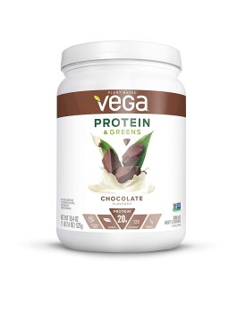 Vega Protein and Greens, Chocolate, Plant Based Protein Powder Plus Veggies – Vegan Protein Powder, Keto-Friendly, Vegetarian, Gluten Free, Soy Free, Dairy Free, Lactose Free (16 Servings, 1lb 2.4oz)