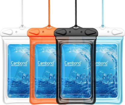 Pack of 4 Waterproof Phone Pouches For $9.59