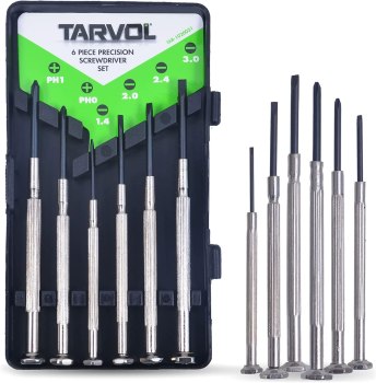 Prime Members: Tarvol Precision Screwdriver Set (Set of 6 with Case) Flathead & Philips $2.17 + Free Shipping (Prime Day Deal)