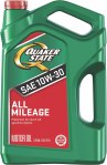 Quaker State All Mileage 10W-30 Motor Oil (5 Quart, Single Pack)