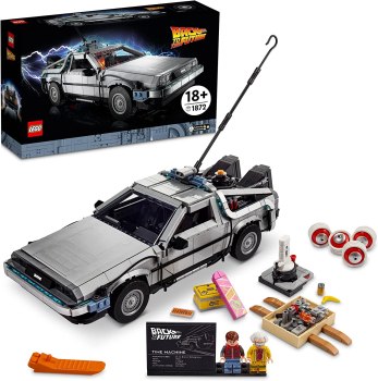 LEGO Back to The Future Time Machine 10300 Building Set for Adults; Build a Detailed Model of a Movie Legend (1,856 Pieces)