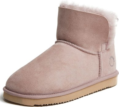 All sizes available: Dearfoams Women’s Fireside Shearling Water Resistant Indoor/Outdoor Foldover Boot Slipper