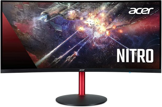 Acer Nitro XZ342CK Pbmiiphx 34″ 1500R Curved WQHD (3440 x 1440) VA Gaming Monitor with AMD Radeon Freesync, VESA Certified DisplayHDR400, 95% sRGB, 144Hz, 1ms VRB (Display Port & 2 x HDMI 2.0 Ports)