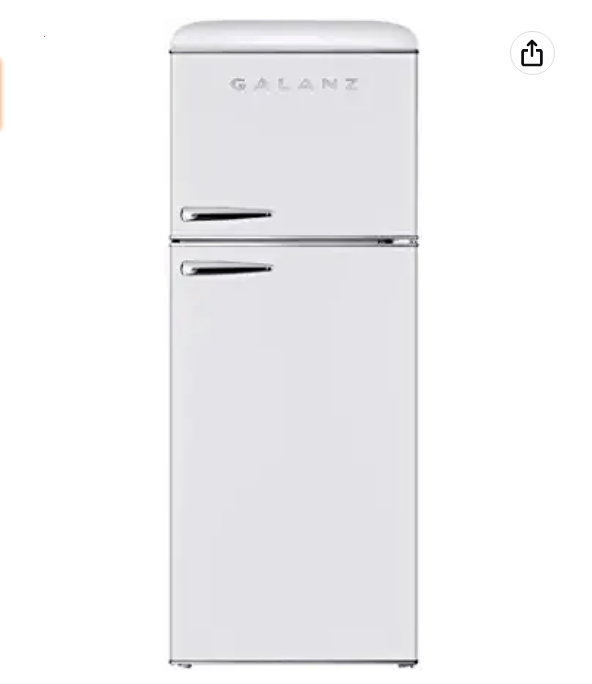 deal on Galanz GLR10TWEEFR True Top Freezer Retro Refrigerator