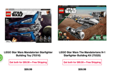 Star Wars Starfighter Bundle - Mandalorian Starfighter & The Mandalorians N-1 Starfighter $99.99