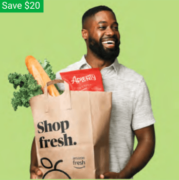 Amazon Fresh: Take $20 off a $40 in-store purchase