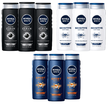  3 Pack of 16.9oz Nivea Men Body Wash For $7.95 (Reg $16) or $6.81 if you subscribe!