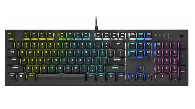 Corsair K60 RGB Pro Low Profile Mechanical Gaming Keyboard (Cherry MX) $45