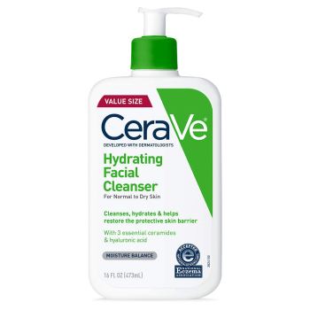 CeraVe Hydrating Facial Cleanser For $4.52 (usually $14) Moisturizing Non-Foaming Face Wash with Hyaluronic Acid