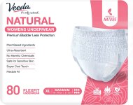 $19 down from $70 Veeda Natural Incontinence Underwear for Women, Maximum Absorbency, X-Large Size, 80 Count