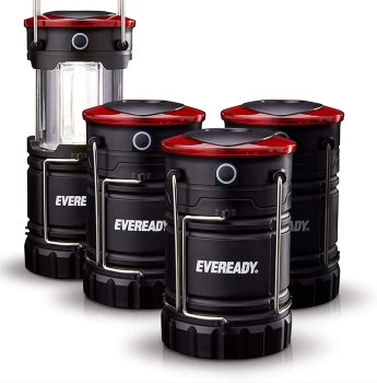 Run!! 4 Eveready LED Camping Lanterns For $10.60 (usually sells for $35)