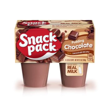 4 Pack For $0.99 Snack Pack Chocolate Pudding Cups, 3.25 ounce