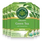 6 Pack For $14.40! Traditional Medicinals Organic Green Tea With Toasted Rice, Matcha, 16 Count