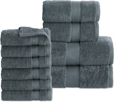 10 Piece Bedsure Bath Towels Set (6 Colors) For $19.99