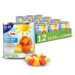 Case of 12 For $12 – Dole Canned Tropical Fruit in Light Syrup & Passionfruit Juice, Pineapple & Papaya, 15.25 Oz