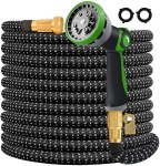 100 FT Upgraded Water Hose with 10-Way Nozzle and Durable 3-Layers For $25