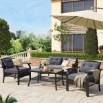 WOW! $299 down from $900!! 4-Piece Outdoor Indoor Balcony Patio Furniture Set!