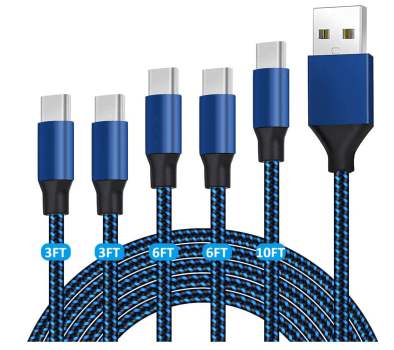 5 Fast Charging USB C Cables For $3 With Coupon code: 70LXH2QD