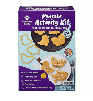 Sam’s Club has for their members: the Member’s Mark Pancake Activity Kit on sale for $0.91. Shipping or store pickup are free for plus members.