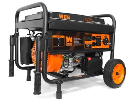 🔥 WEN 56475 4750-Watt Portable Gas Generator with Electric Start For $349.99 Via Woot