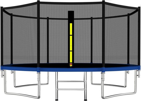 12 Foot Trampoline with Safety Enclosure Net For $149.99