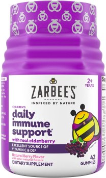 🔥 HOT!! 🔥  $4.89 (usually $14) Zarbee’s Elderberry Gummies For Kids With Vitamin C, Zinc & Elderberry, Daily Childrens Immune Support Vitamins Gummy For Children Ages 2 And Up, Natural Berry Flavor, 42 Count
