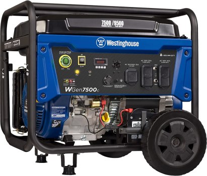 🔥  Westinghouse WGen7500c 7500/9500W Gasoline Powered Portable Generator w/ Remote Start & CO Sensor For $587