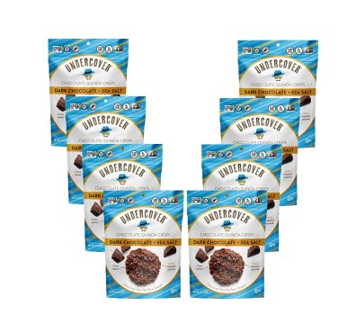 Price Mistake! 16 Pack For $6.53 (usually $28) UNDERCOVER Chocolate Crispy Quinoa Snack – DARK CHOCOLATE + SEA SALT – Gluten-Free, Nut-Free Bags, 2 Ounce