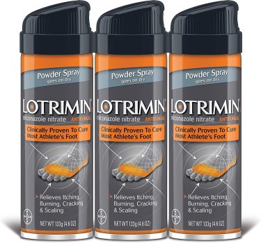 3 Pack For $20 (usually $40) Lotrimin AF Athlete’s Foot Powder Spray, Miconazole Nitrate 2%, Clinically Proven Effective