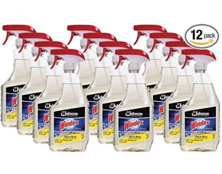 12 Pack For $21 (usually $60+) SC Johnson Professional Windex Disinfectant and Multi-Surface Sanitizing Cleaner, 32 oz