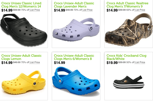 RUN!!! WIll sell out fast! Men’s and Women’s Crocs On Sale For $14.99