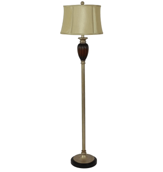 Only 7 left! $25 Décor Therapy PL3942 Fowler Floor lamp, RED and Champagne