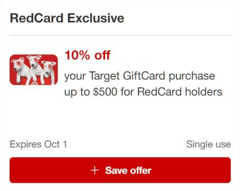 10% off Target