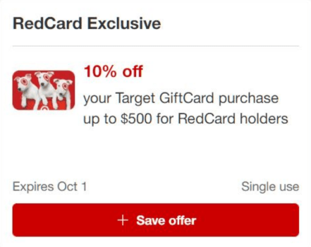 10% off Target