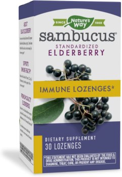 $3.94 (usually $17) Nature’s Way Sambucus Immune Elderberry Lozenges with Echinacea, Zinc, and Vitamin C, 30 Count
