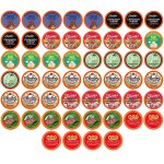 52 Pods for $19.98 Two Rivers Coffee Flavored Coffee Pods Sampler for Keurig K Cup Brewers