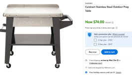 Cuisinart Stainless Steel Outdoor Prep Table For $75
