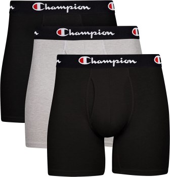 Super Hot! Top Seller! Few Sizes and styles marked down to $9 For the 3 Pack! Usually sells for $24+ Champion Men’s Underwear Boxer Briefs Pack, Moisture-Wicking,