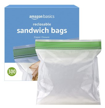 300 Pack Of Amazon Basics Sandwich Storage Bags For $5.60-$6.26 Or 2,400 Bags From Just $34.27 Shipped From Amazon!