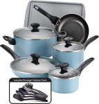 Run!! This Whole 15 Piece Set For $35 Farberware Pots and Pans Set
